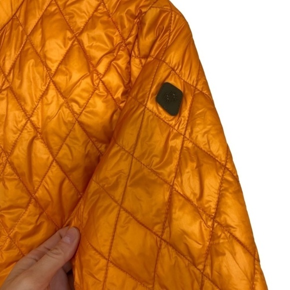 Women’s Lightweight Quilted Jacket Fall Jacket Golden Yellow Hiking Walking Sz M - Picture 5 of 12